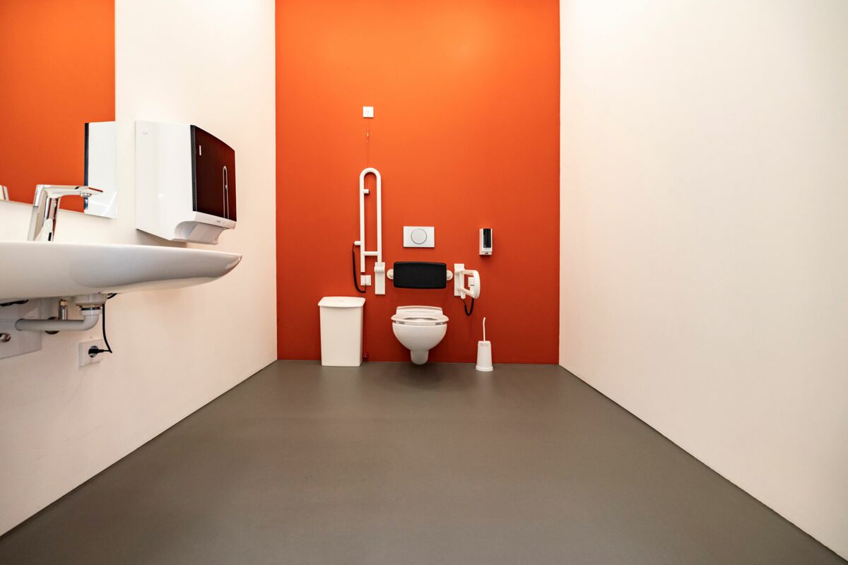 Easy-care toilet with seamless coating