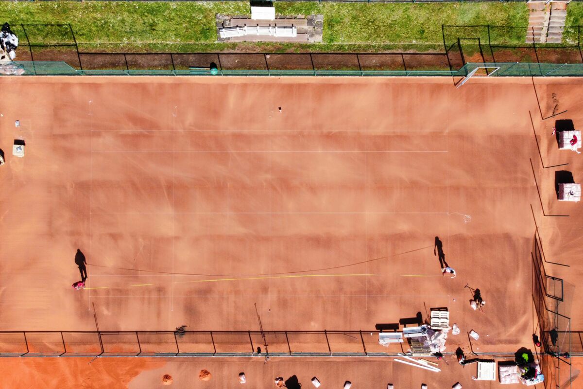 Tennisplatz Umbau auf Allwetterplatz